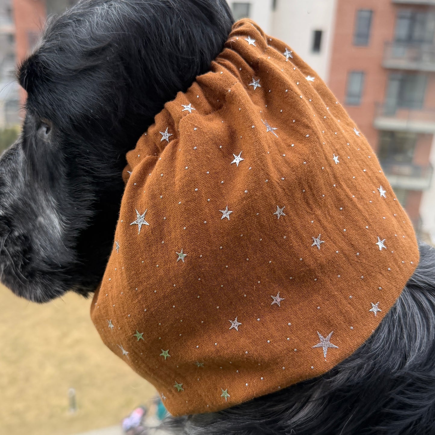 Muslino medvilnės snoodas