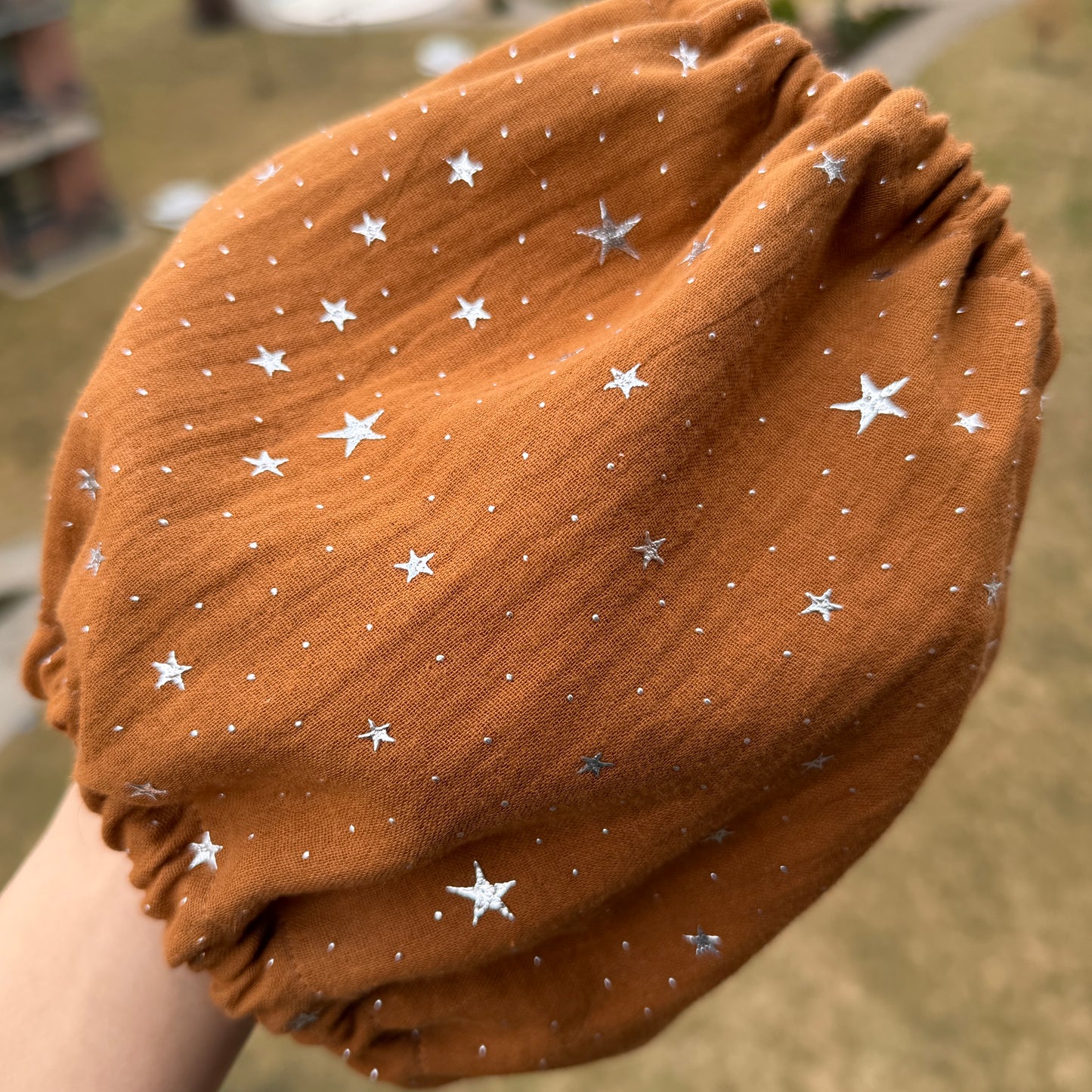 Muslino medvilnės snoodas