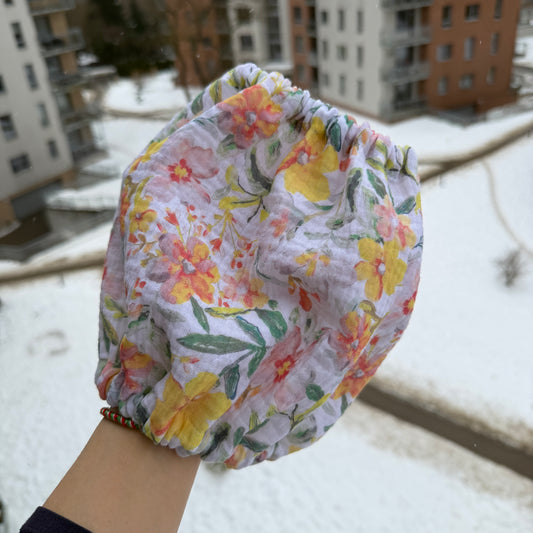 Muslino medvilnės snoodas